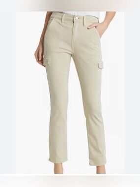PAIGE Jolie Utility Jeans With Pockets- sand color -NO FLAWS • GREAT DEAL